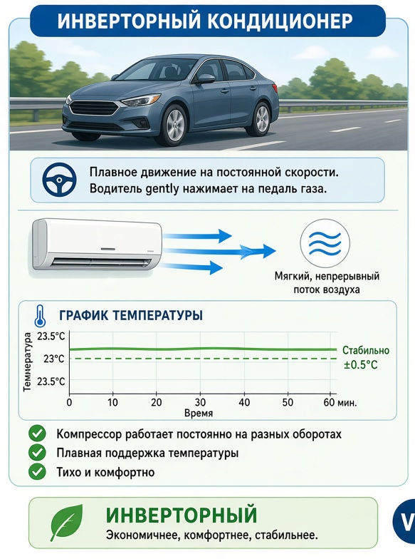 Как работает инверторный кондиционер