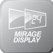MIRAGE дисплей в внутреннем блоке настенного типа Hisense AVS-24URCSABA