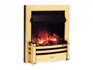 Dimplex Charlotte Antic Brass очаг Электрокамин