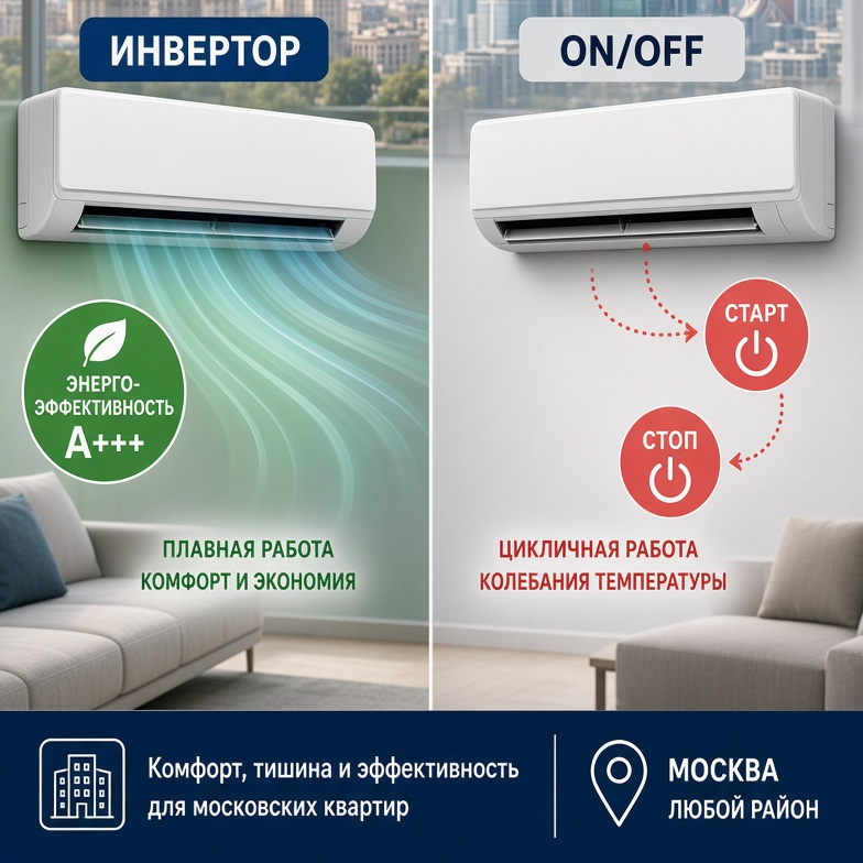 Инвертор или ON/OFF: какой кондиционер лучше для квартиры в 2026 году