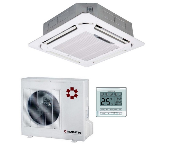 Kentatsu KSVQ105HFAN3 / KSUN105HFAN3 Кассетная сплит-система