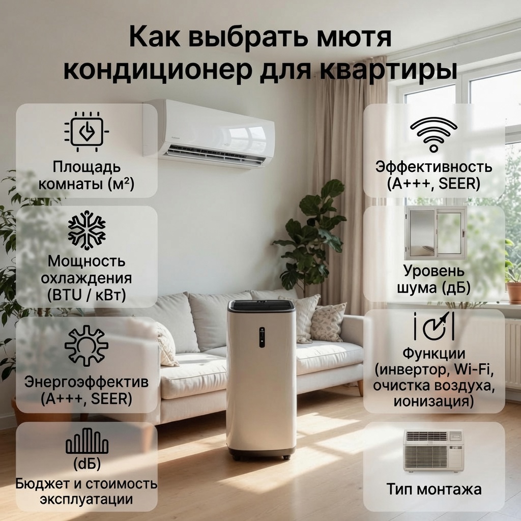 Как выбрать кондиционер для квартиры в Москве: советы по мощности, типу и бренду