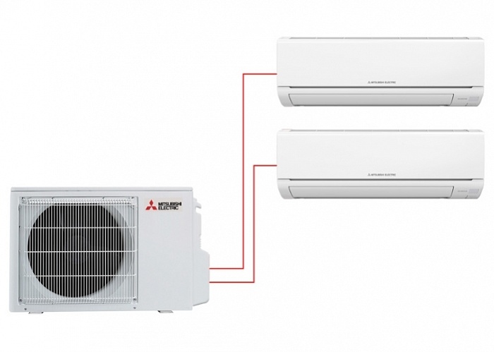 Mitsubishi Electric MSZ-HJ25VA ER1*2 + MXZ-3HJ50VA ER1 Мульти сплит-система